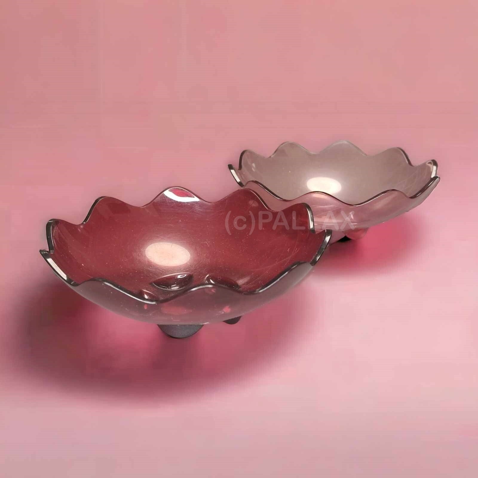 TUPPERWARE C129 ELEGANZIA KLEINE VENUSSCHALEN 2x 400 ML ROT