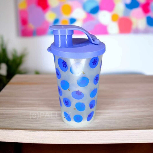 TUPPERWARE TRINKBECHER 330 ML LILA MOTIV TRAUBEN SONDERMODELL