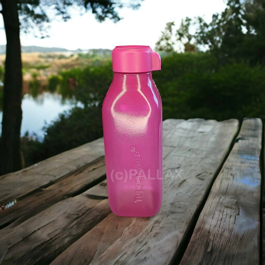 TUPPERWARE ECO EASY QUADER TRINKFLASCHE 500 ML PINK