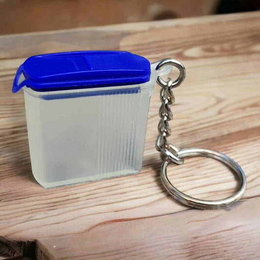 TUPPERWARE SCHLÜSSELANHÄNGER EIDGENOSSE PLUS BLAU