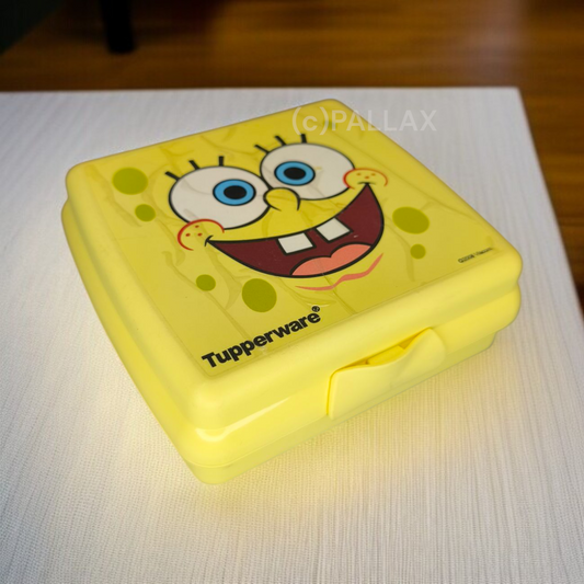 TUPPERWARE A126 SANDWICH-BOX SPONGEBOB GELB BROTDOSE VESPERBOX