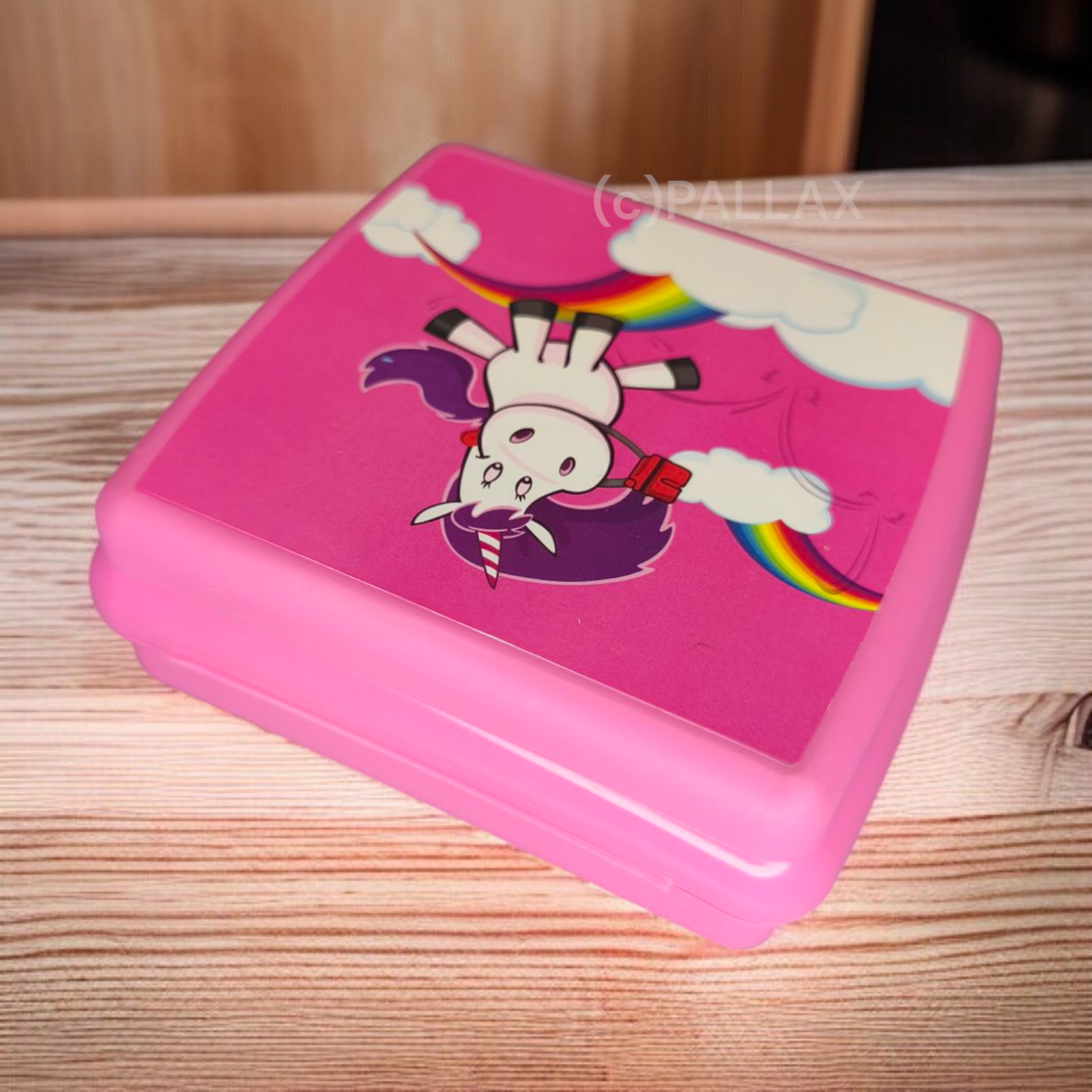 TUPPERWARE A126 SANDWICH-BOX EINHORN ROSA BROTDOSE VESPERBOX