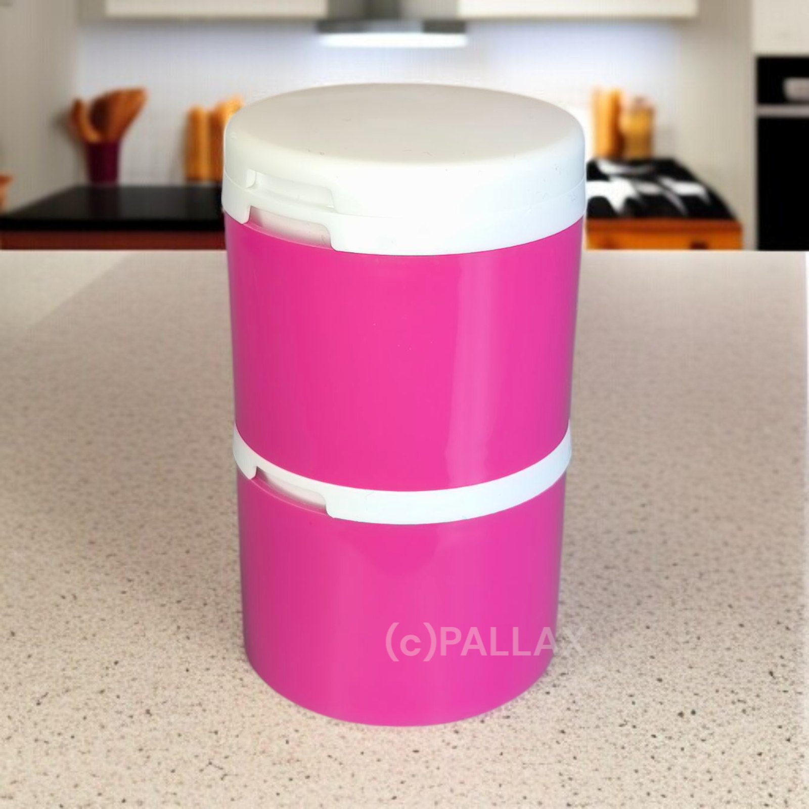 TUPPERWARE C02 SALZ- UND PFEFFER STREUER DIE PIKANTEN ROSA WEISS