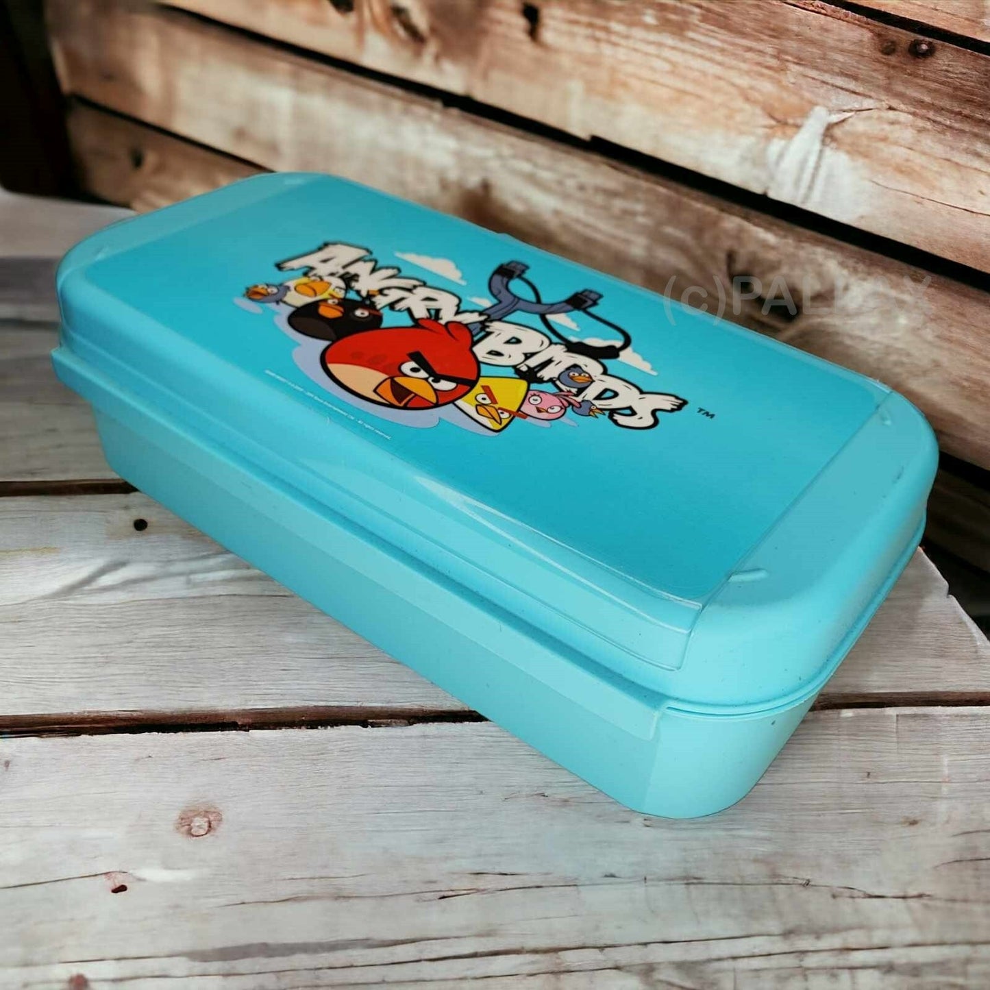 TUPPERWARE BELLEVUE 960 ML HELLBLAU ANGRY BIRDS BROTDOSE VORRATSDOSE