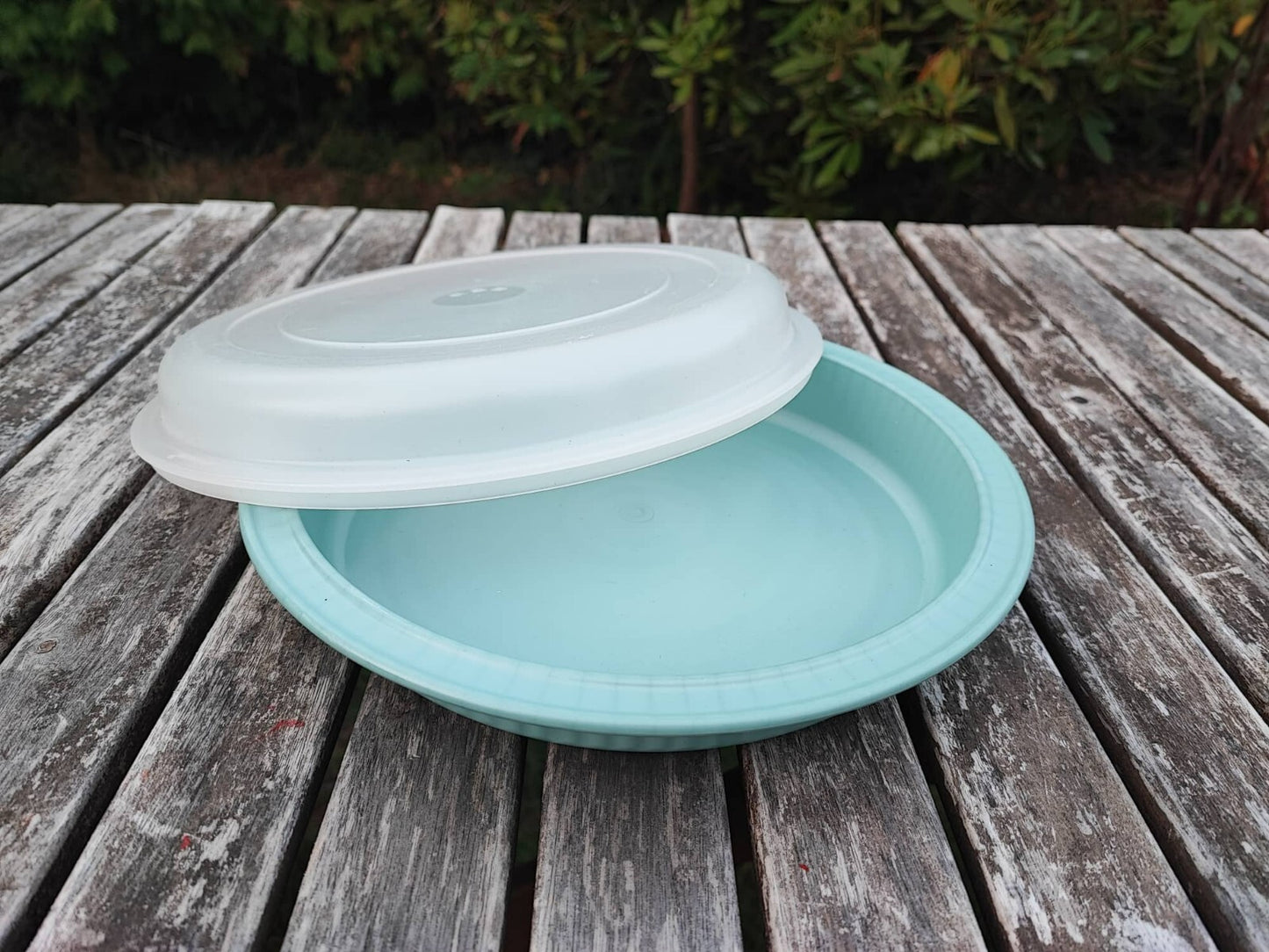TUPPERWARE ULTRA-PRO KUCHENFORM + SILIKONDECKEL  GRÜN