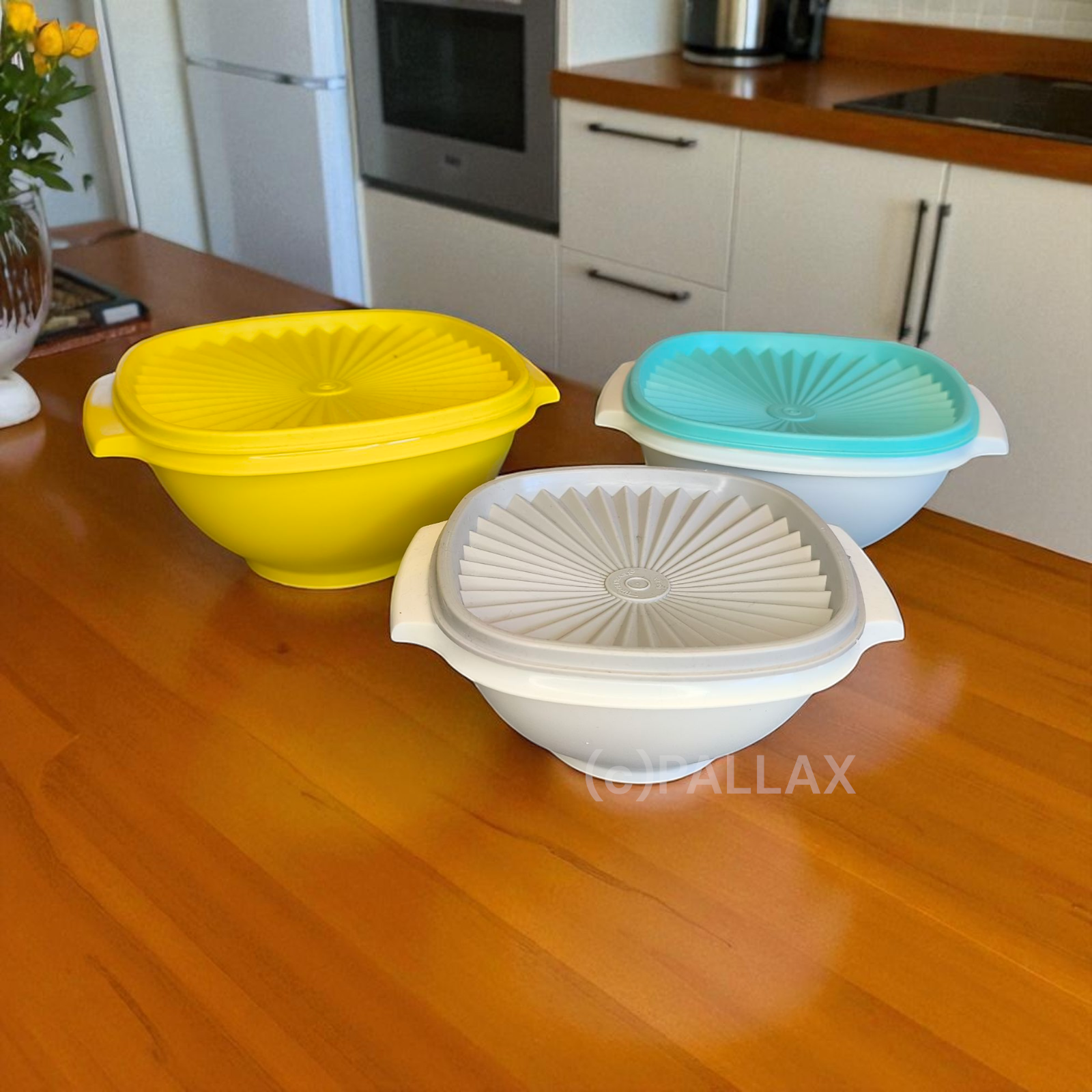 TUPPERWARE B13 PARTY-SONNEN 750 ML 1,25 L 1,75 L MEHRFARBIG SCHÜSSEL-SET