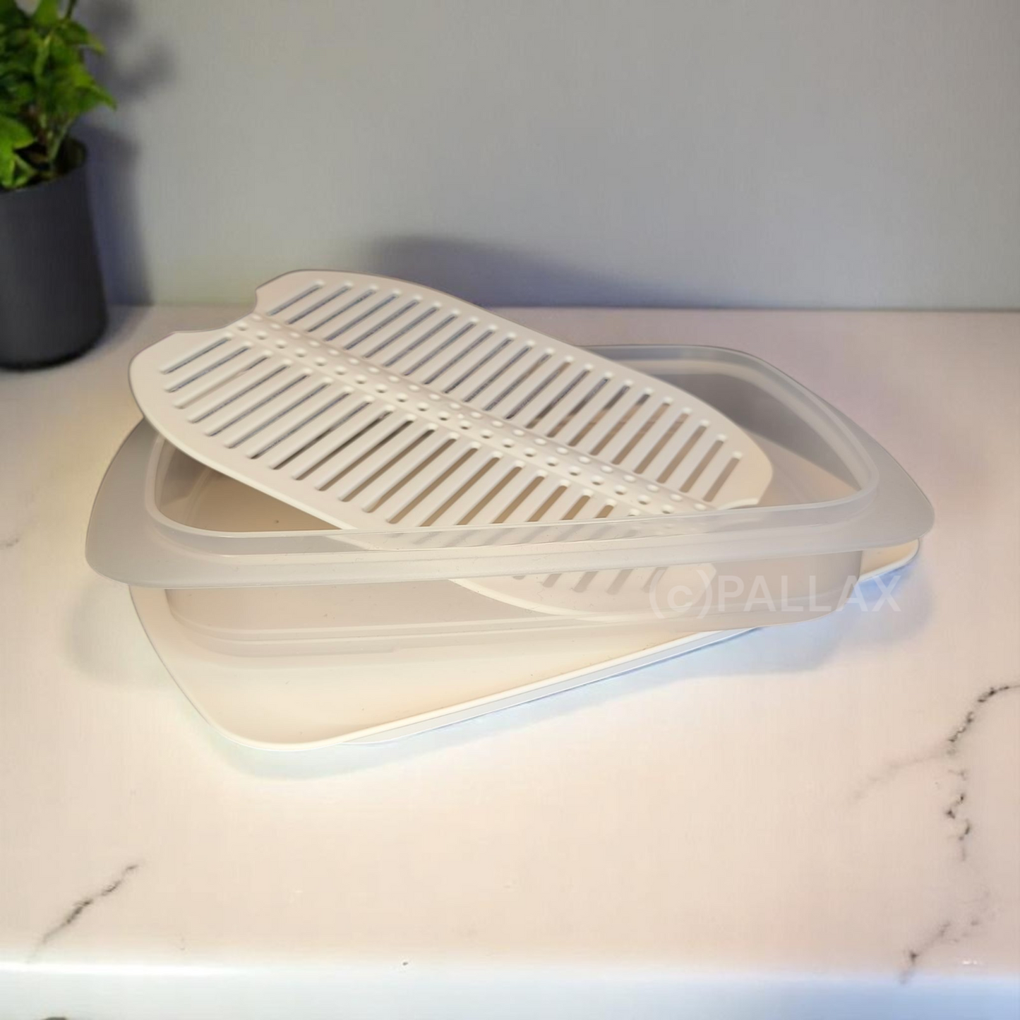 TUPPERWARE COOL`N FRESH FRISCHE-SYSTEM 700 ML BEHÄLTER + GITTER WEISS