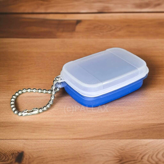 TUPPERWARE SCHLÜSSELANHÄNGER NASCHKÄTZCHEN BLAU