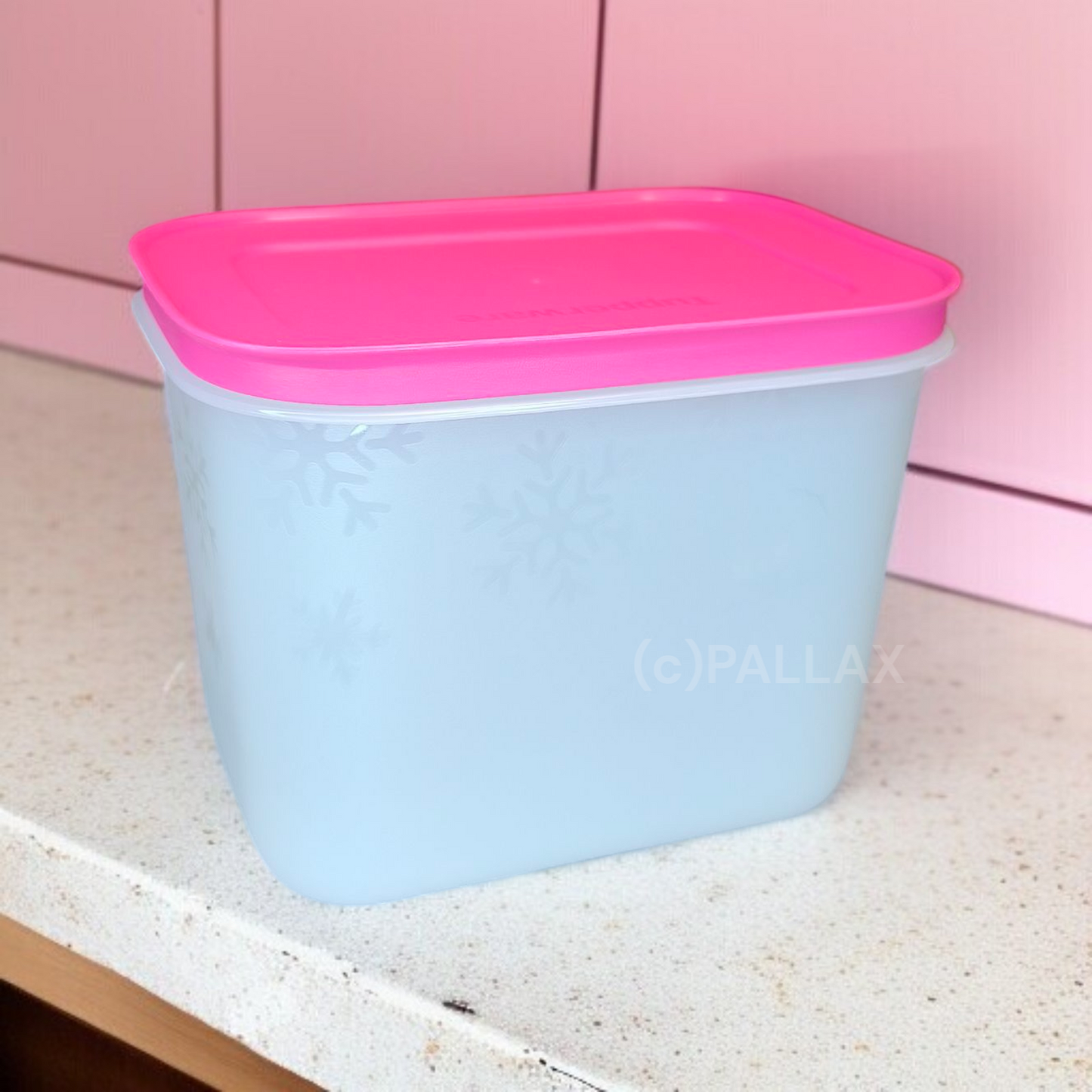 TUPPERWARE G35 EIS-KRISTALL 1,1 L GEFRIERBEHÄLTER PINK