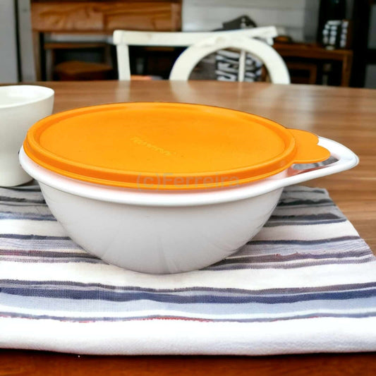 TUPPERWARE B02 MINI-MAX BACKSCHÜSSEL 1,4 L ORANGE WEISS