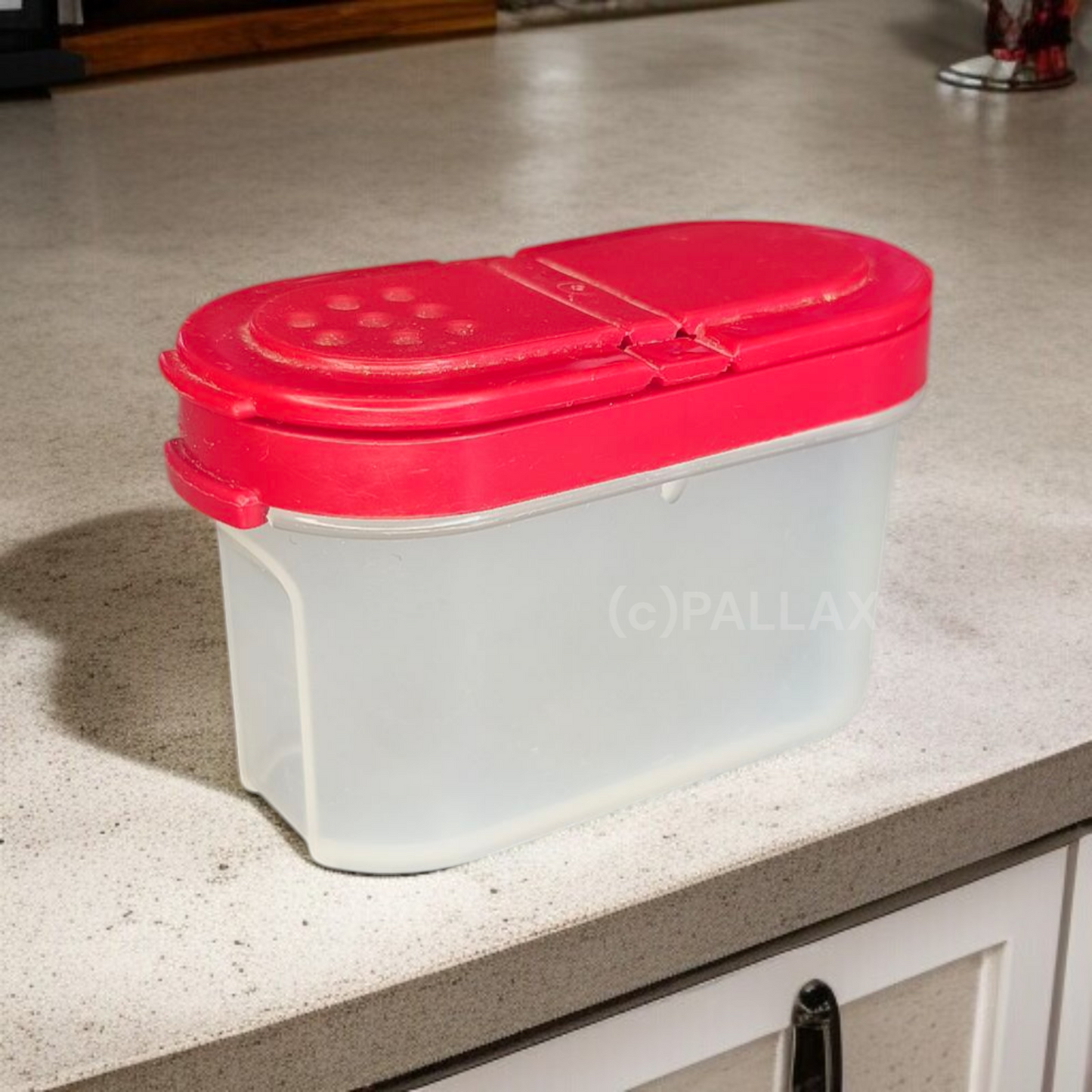 TUPPERWARE A90 GEWÜRZ-ZWERG 120 ML ROT GEWÜRZ-STREUER SALZ PFEFFER
