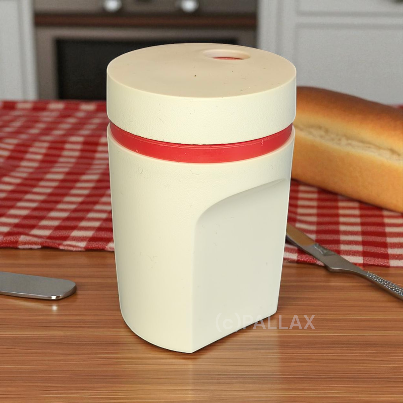 TUPPERWARE VINTAGE GEWÜRZSTREUER SALZSTREUER WEISS ROT SONDERMODELL