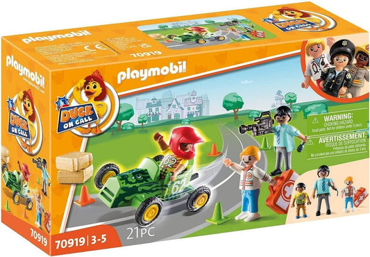 PLAYMOBIL 70919 DUCK ON CALL - NOTARZT-ACTION: HILF DEM RENNFAHRER