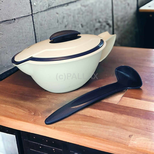 TUPPERWARE C130 THERMO-DUO SAUCIÈRE INDIGO WEISS