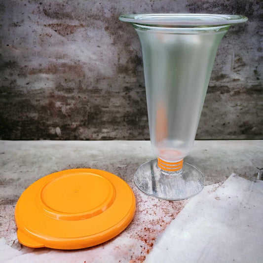 TUPPERWARE EXCLUSIVE SERIE DESSERT-BECHER 200 ML TAFELPERLEN-SERIE ORANGE