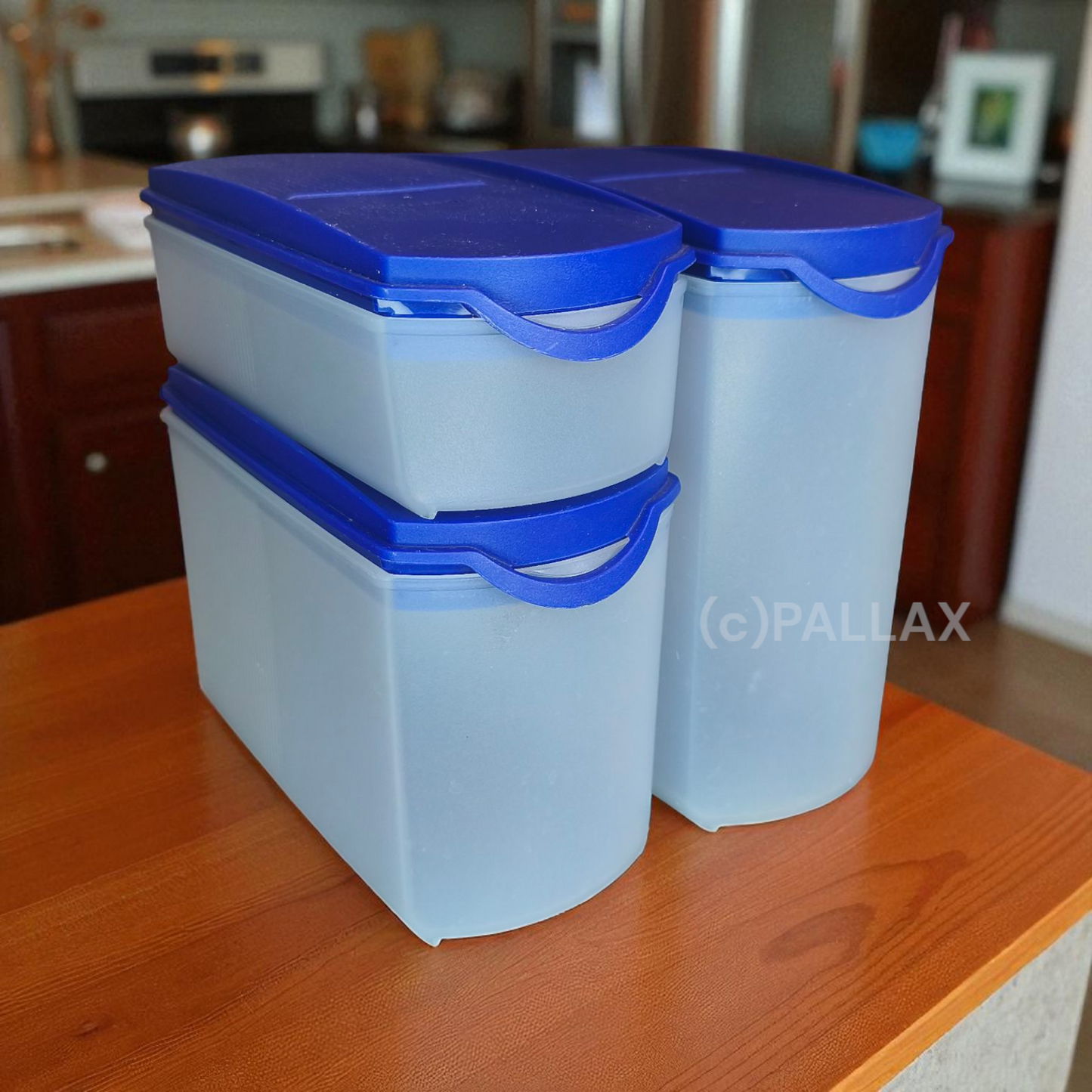 TUPPERWARE EIDGENOSSEN PLUS SET BLAU 350 ML 1,0 L 1,6 L  A140 A141 A142