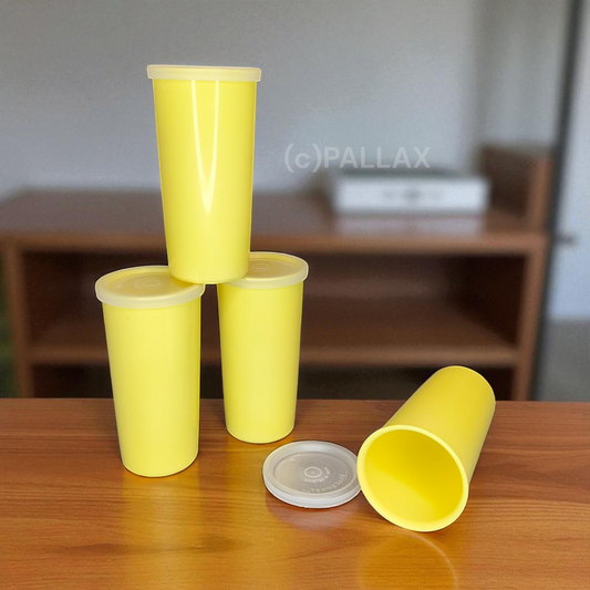 TUPPERWARE C08 BECHER-SATZ 4x 170 ML GELB