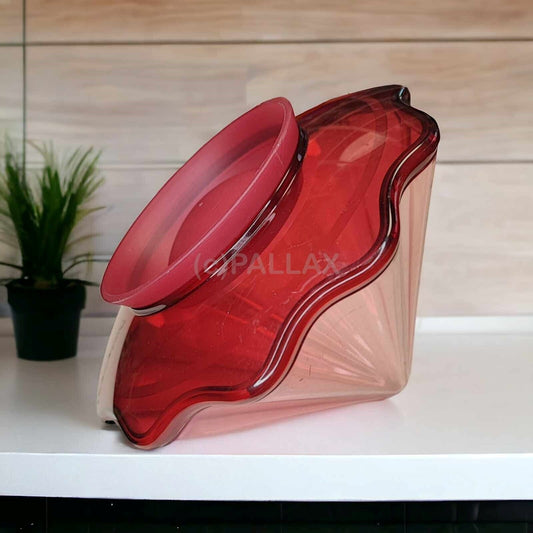 TUPPERWARE C119 ELEGANZIA BOBONNIERE ROT SÜSSIGKEITEN SERVIEREN