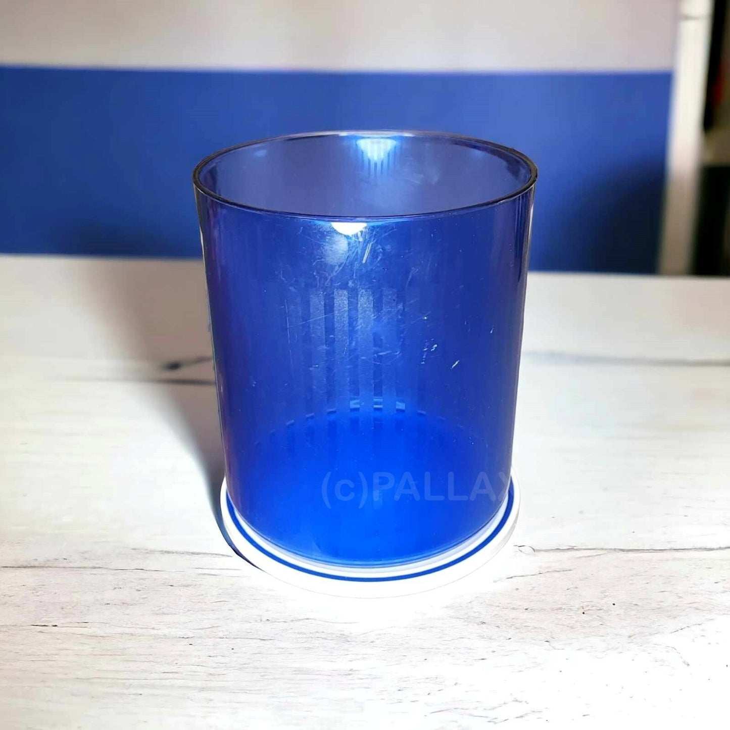 TUPPERWARE C101 PRISMA 2,0 L BLAU TRANSPARENT WEISS VORRATSDOSE