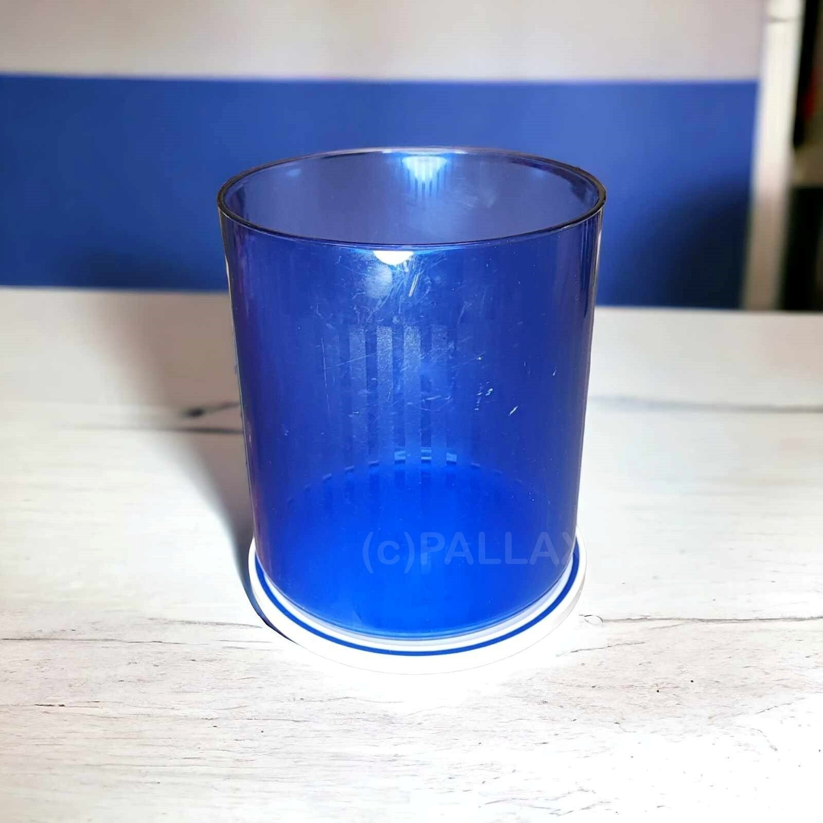 TUPPERWARE C101 PRISMA 2,0 L BLAU TRANSPARENT WEISS VORRATSDOSE