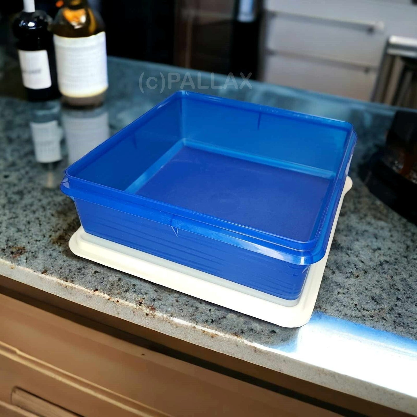 TUPPERWARE COMBI-PLUS UNIVERSAL-BOX 3,4 L BLAU WEISS SONDERMODELL VORRATSDOSE