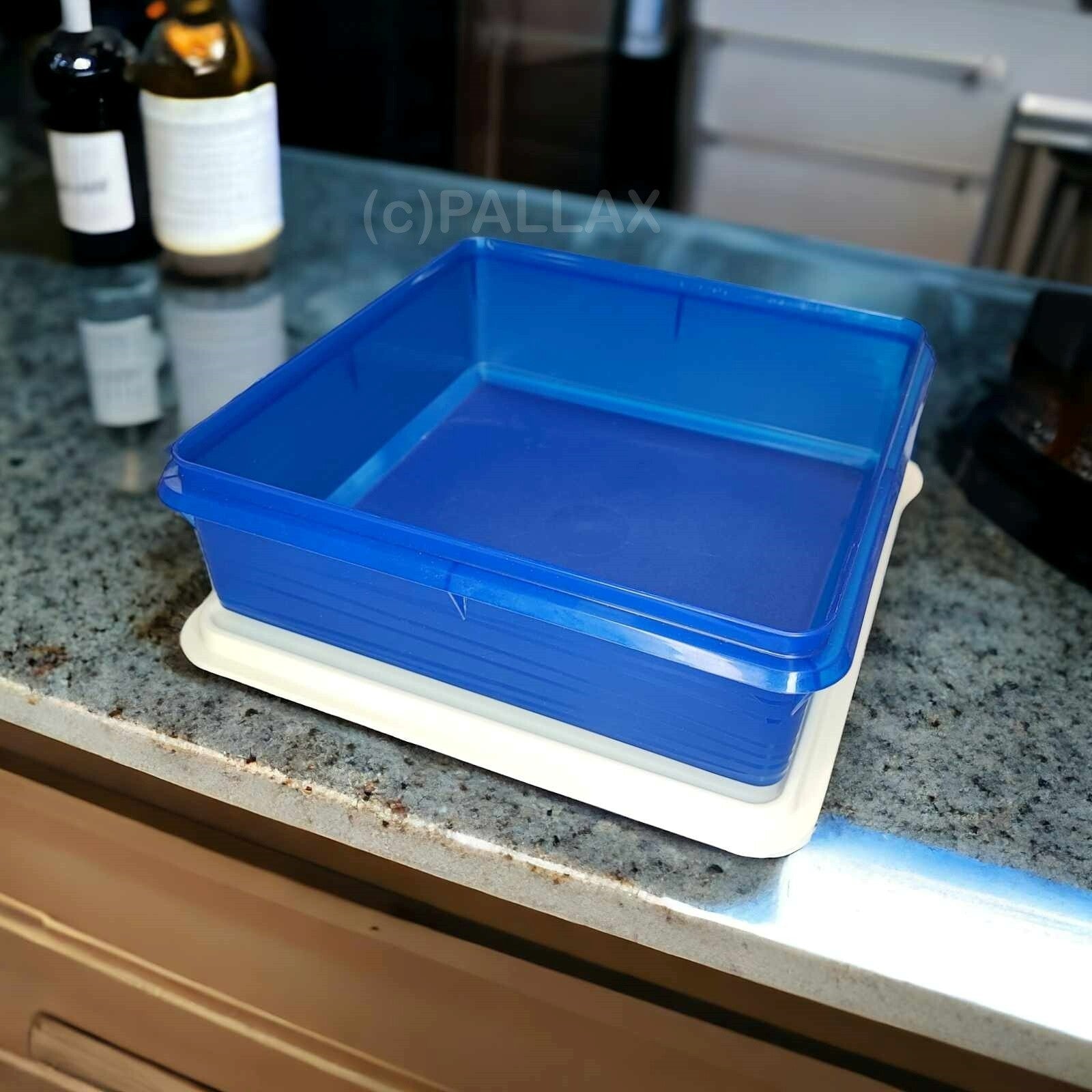 TUPPERWARE COMBI-PLUS UNIVERSAL-BOX 3,4 L BLAU WEISS SONDERMODELL VORRATSDOSE