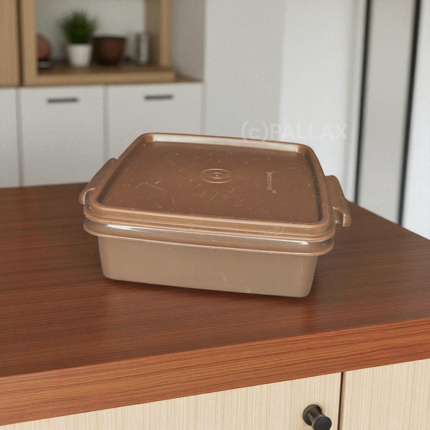 TUPPERWARE A49 SNACK-SET BEHÄLTER 900 ML BRAUN