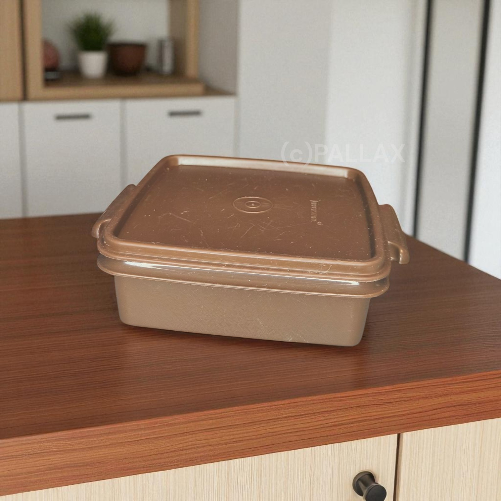 TUPPERWARE A49 SNACK-SET BEHÄLTER 900 ML BRAUN