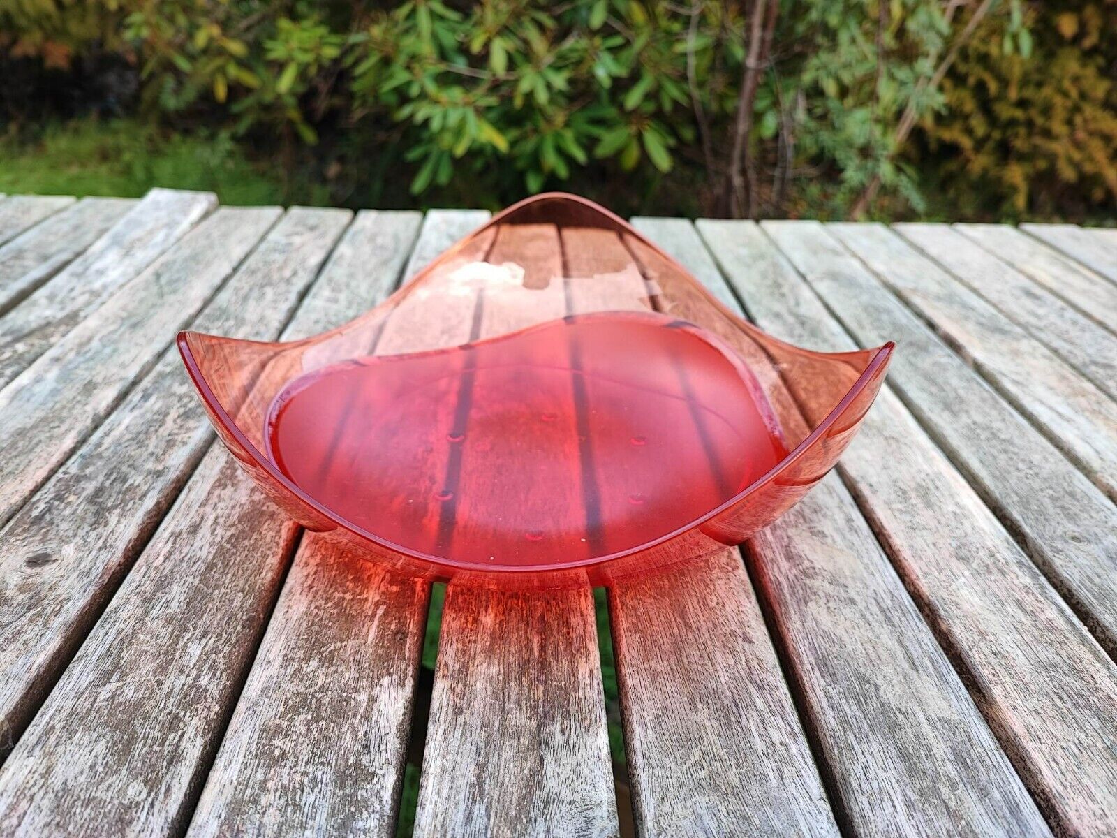 TUPPERWARE C117 ELEGANZIA SERVIERSCHALE APRIKOT SONDERFARBE