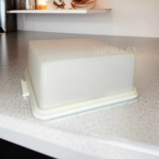 TUPPERWARE A42 ECKIGER KONDITOR WEISS TORTENBEHÄLTER