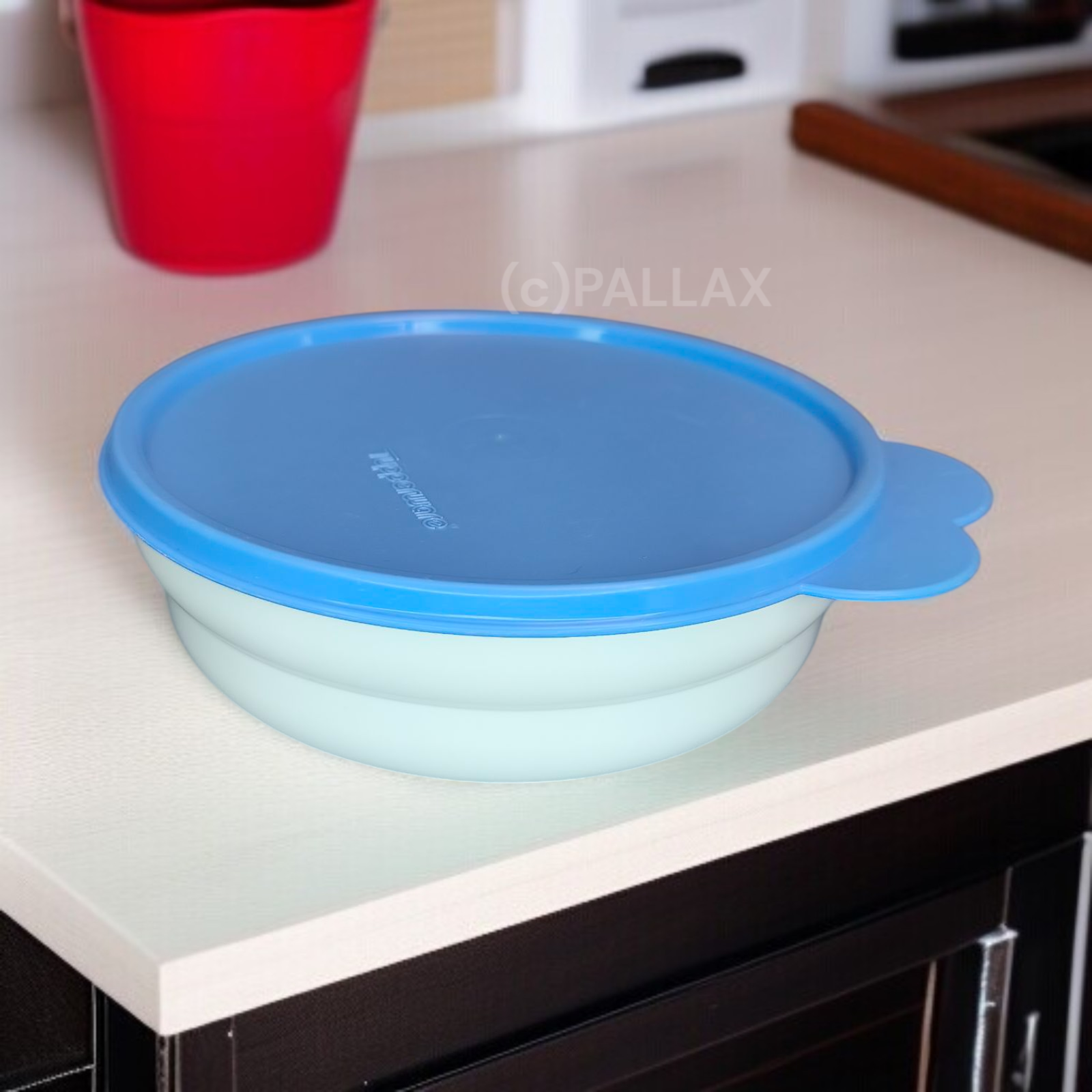 TUPPERWARE B36 FRISCHE-DROPS 500 ML HELLBLAU WEISS SCHALE