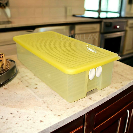 TUPPERWARE A113 PRIMA KLIMA 2,0 L BEHÄLTER GELB OBST GEMÜSE KÜHLSCHRANK