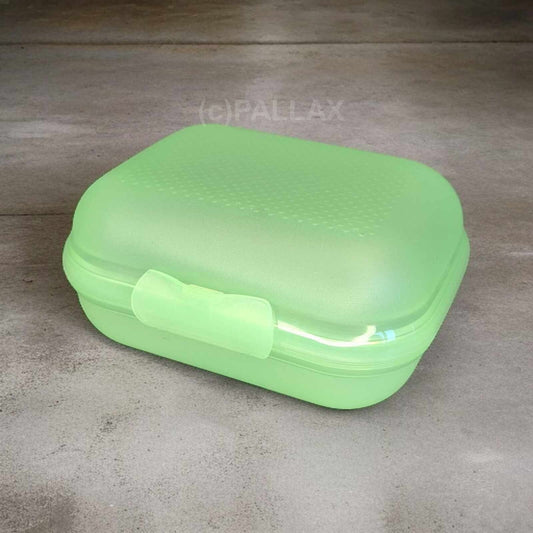 TUPPERWARE A26 GROSSER TWIN MIT KLICK-VERSCHLUSS GRÜN BROTDOSE VESPERBOX