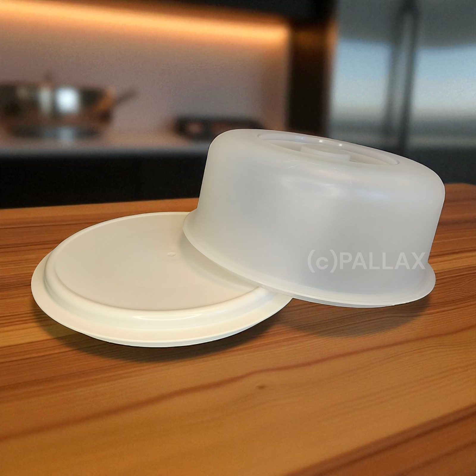TUPPERWARE C50 BARONESSE WEISS SERVIERPLATTE TORTENHAUBE KÄSE PASTETEN