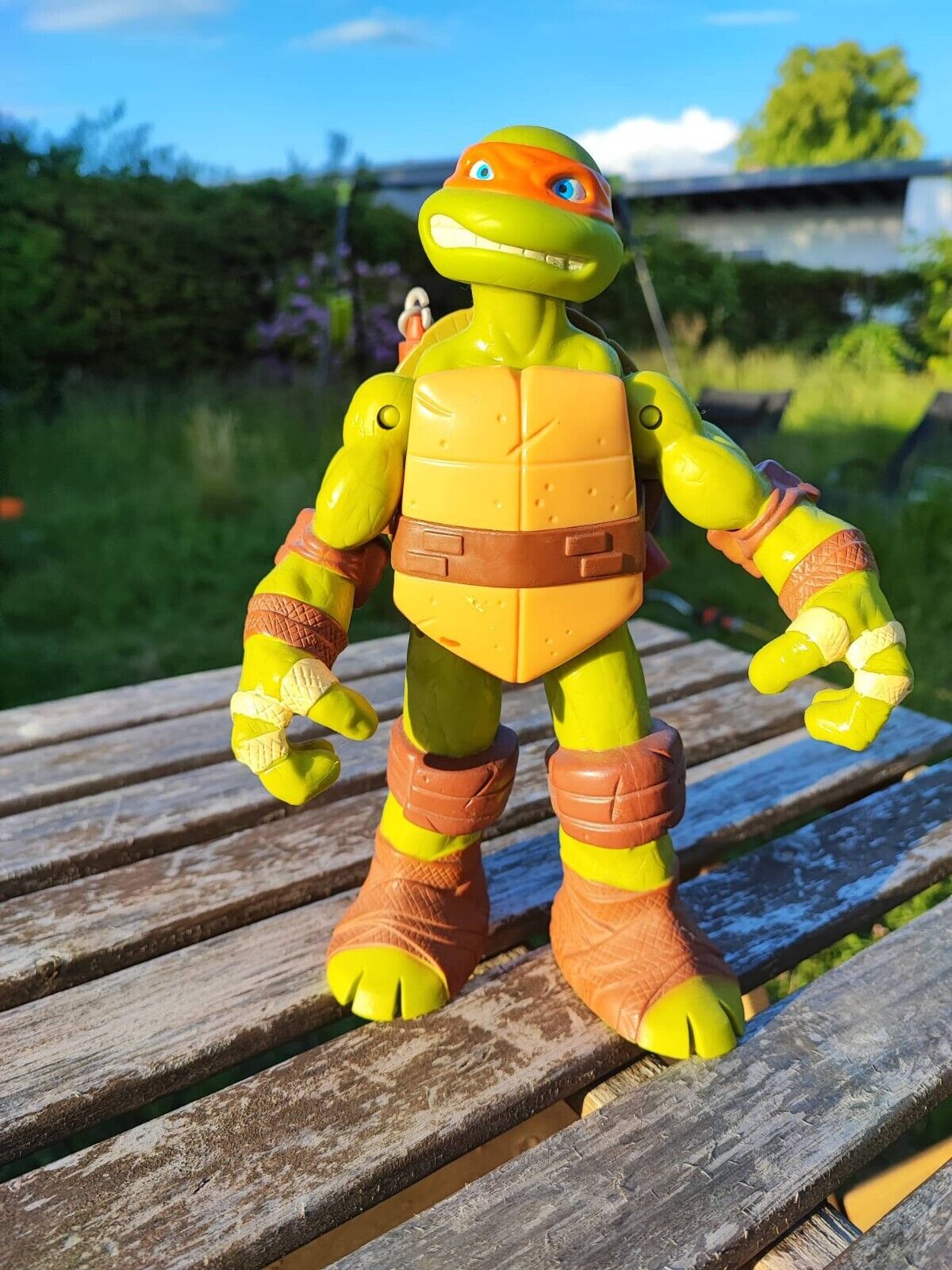 TEENAGE MUTANT NINJA TURTLES MICHELANGELO SUPER-SIZE 25 CM / PLAYMATES 2012