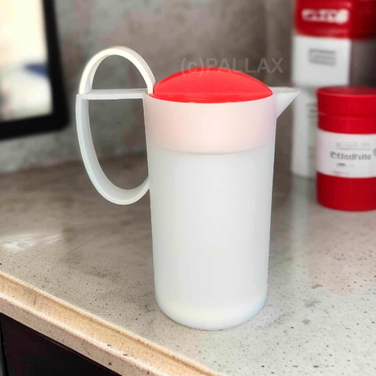 TUPPERWARE C104 CREMA MOMENTI 500 ML ROT WEISS MILCHAUFSCHÄUMER