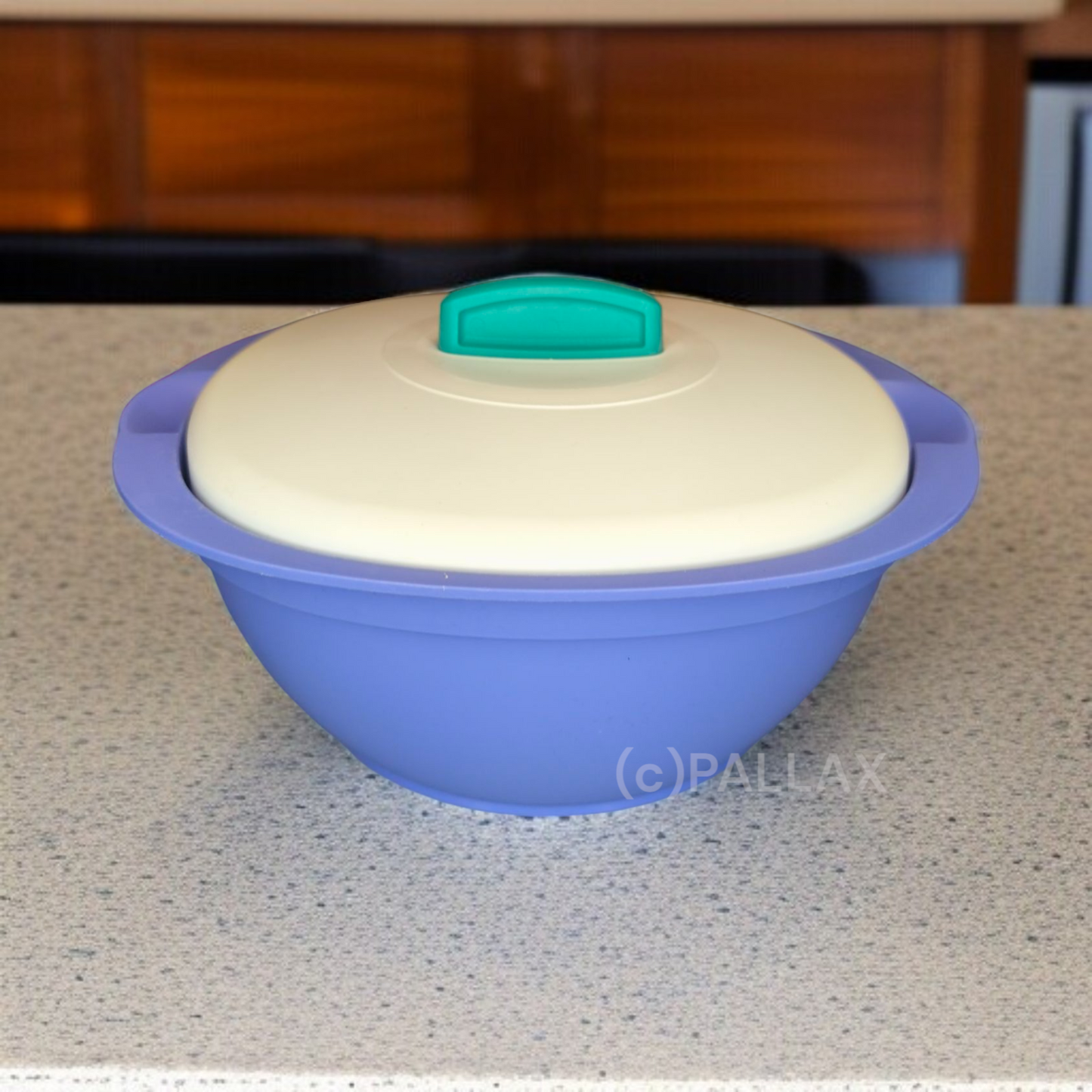 TUPPERWARE THERMO-TERRINE 1,8 L BLAU WEISS THERMOSCHÜSSEL SONDERMODELL