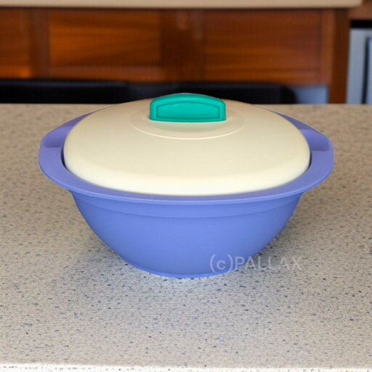 TUPPERWARE THERMO-TERRINE 1,8 L BLAU WEISS THERMOSCHÜSSEL SONDERMODELL