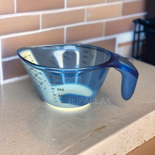 TUPPERWARE P15 COMBI-PLUS MESSGENAU 500 ML BLAU WEISS MESSBECHER MIT SKALA