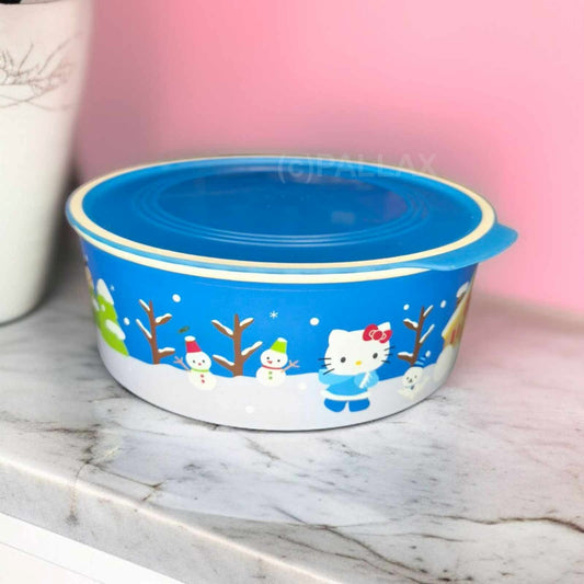 TUPPERWARE A195 QUADRO-RUNDE 1,5 L BLAU MOTIV HELLO KITTY VORRATSDOSE