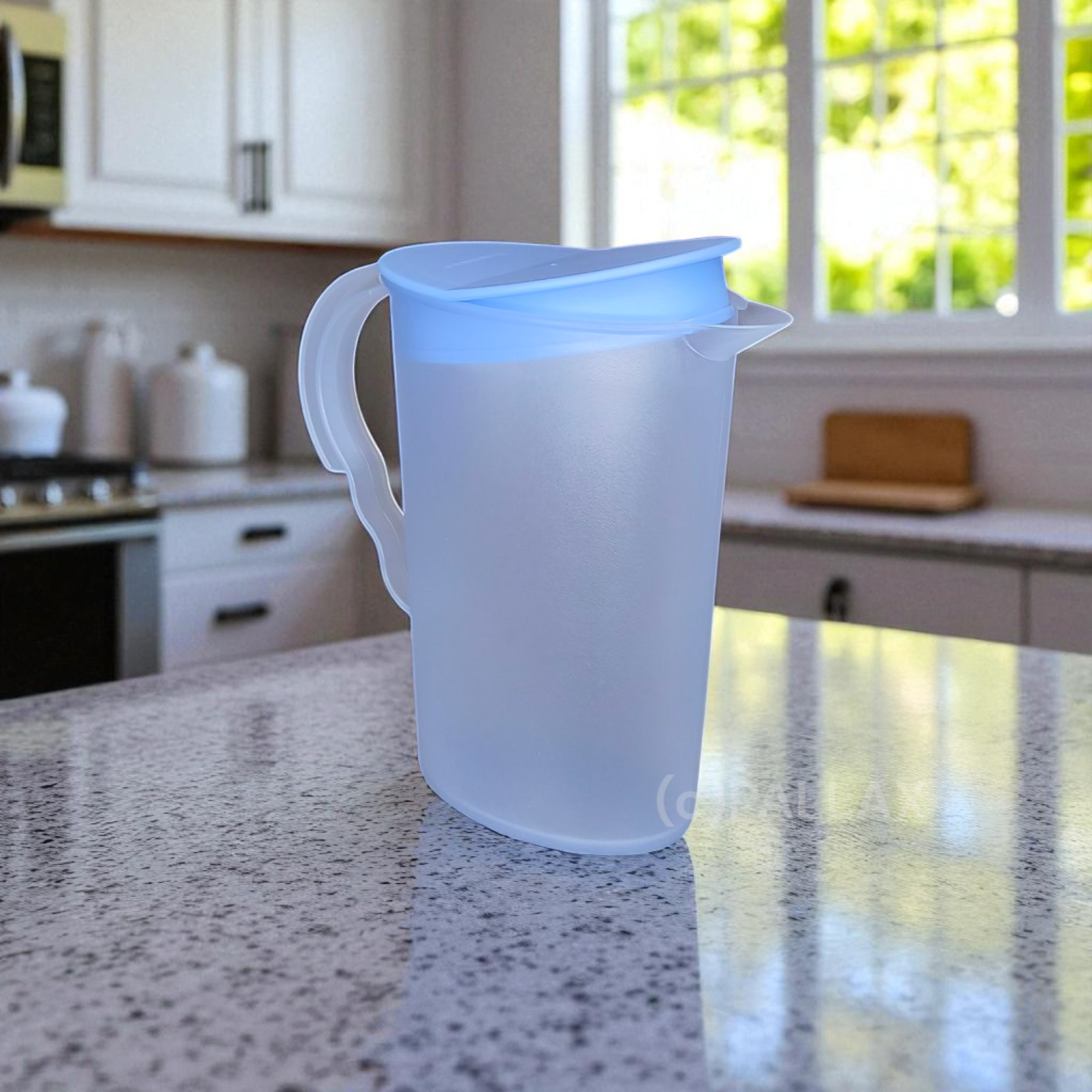 TUPPERWARE JUNGE WELLE MILCHKÄNNCHEN 300 ML HELLBLAU SONDERMODELL