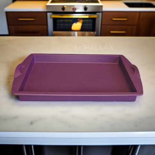TUPPERWARE H51 SILIKONFORM ECKI BACKFORM LILA