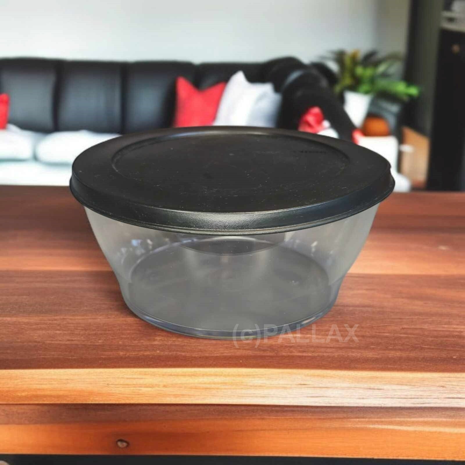 TUPPERWARE C208 CLEAR COLLECTION 990 ML SCHWARZ SCHÜSSEL