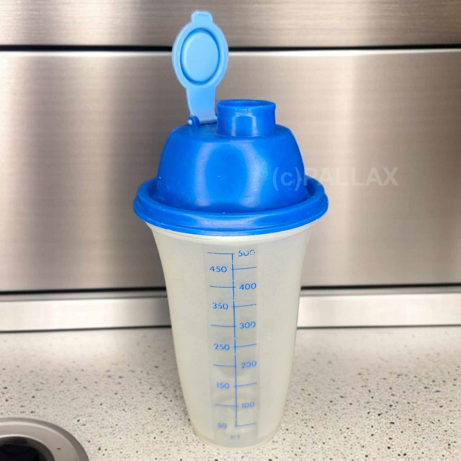 TUPPERWARE D10 MIX-FIX 500 ML BLAU SCHÜTTELBECHER SHAKER MIX-BECHER