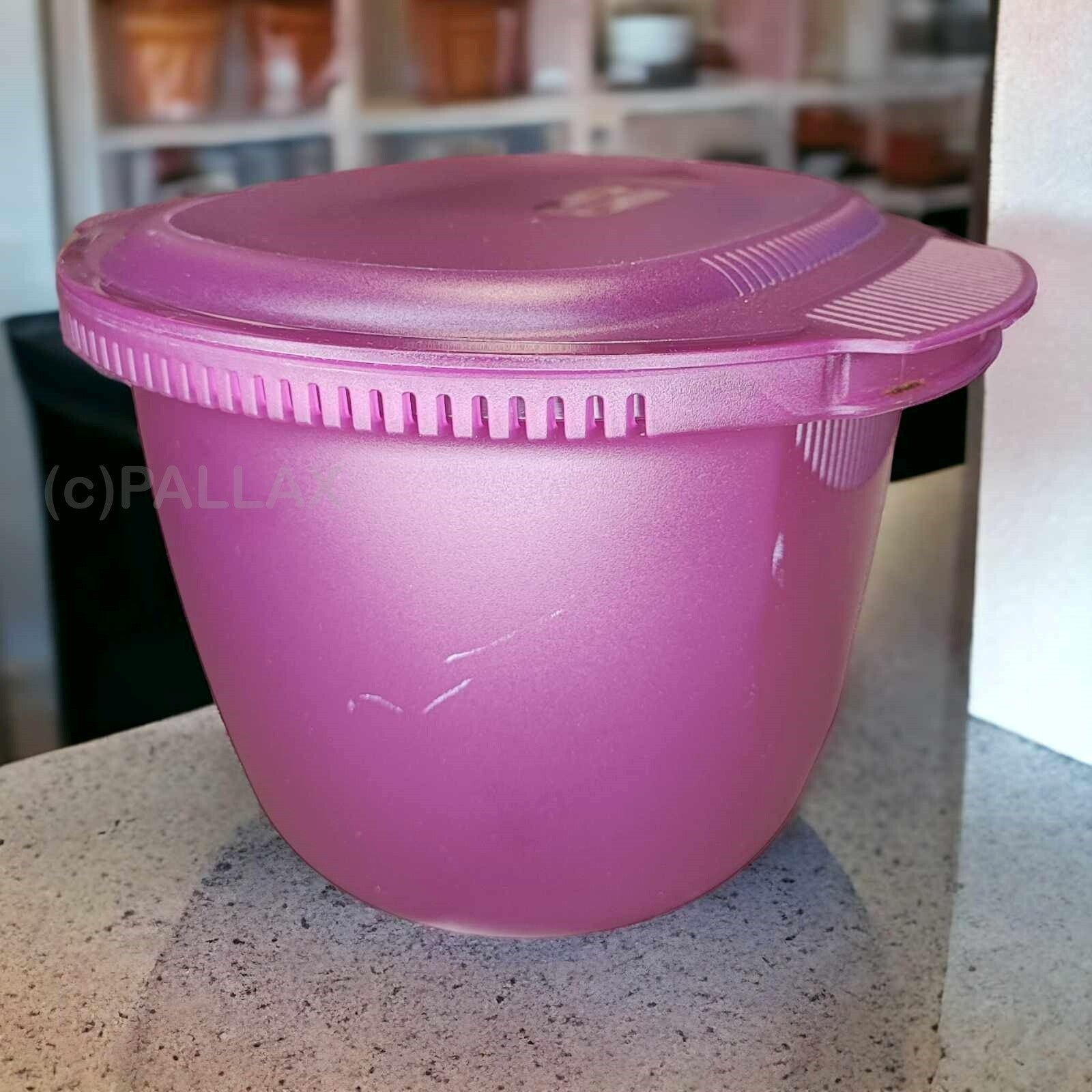 TUPPERWARE I60 RUNDER PASTA-MEISTER 3,0 L VIOLETT MIKROWELLE