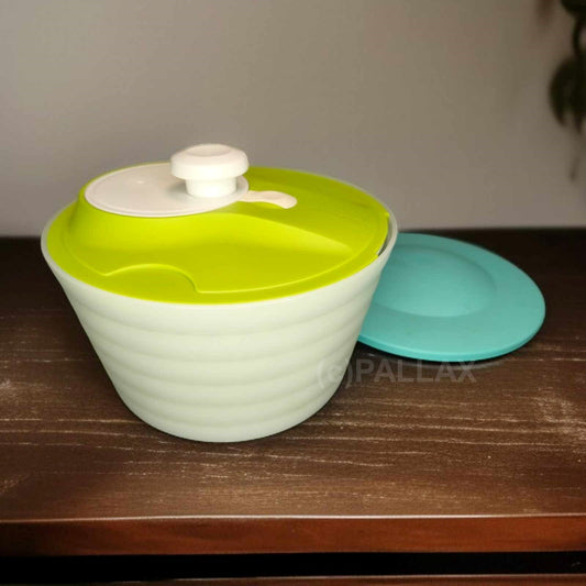 TUPPERWARE D128 SALAT-KARUSSELL 4,5 L HELLGRÜN STOP-FUNKTION SALATSCHLEUDER