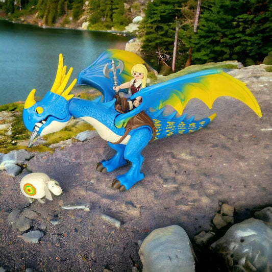 PLAYMOBIL 9247 DRAGONS - ASTRID MIT STURMPFEIL / 2017