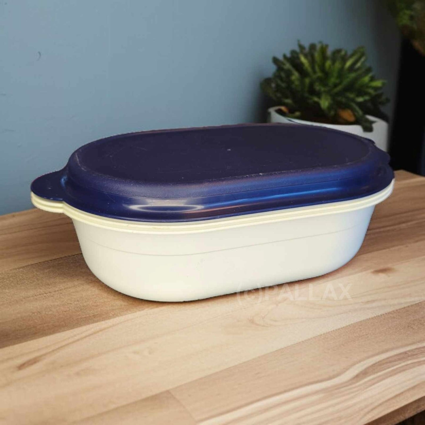 TUPPERWARE C18 KÜCHEN-CHEF 2,5 L INDIGO WEISS GAREN ÜBERBRÜHEN AUFTAUEN
