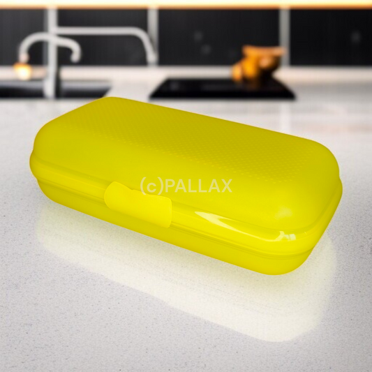 TUPPERWARE A46 MAXI-TWIN GELB BROTDOSE VESPERBOX