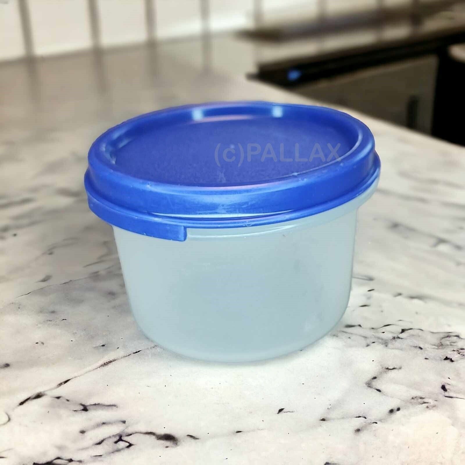 TUPPERWARE A76 EIDGENOSSE RUND 200 ML BLAU VORRATSDOSE